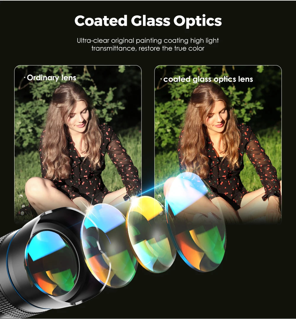 Lente Telescópica APEXEL 28x para Smartphone con Trípode