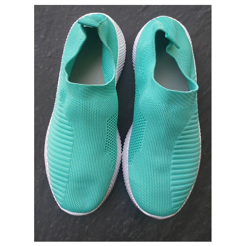 Zapatillas Planas Sin Cordones para Mujer – Mocasín Vulcanizado