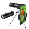 Monocular Telescopio APEXEL HD 10-300x40 con Soporte para Teléfono