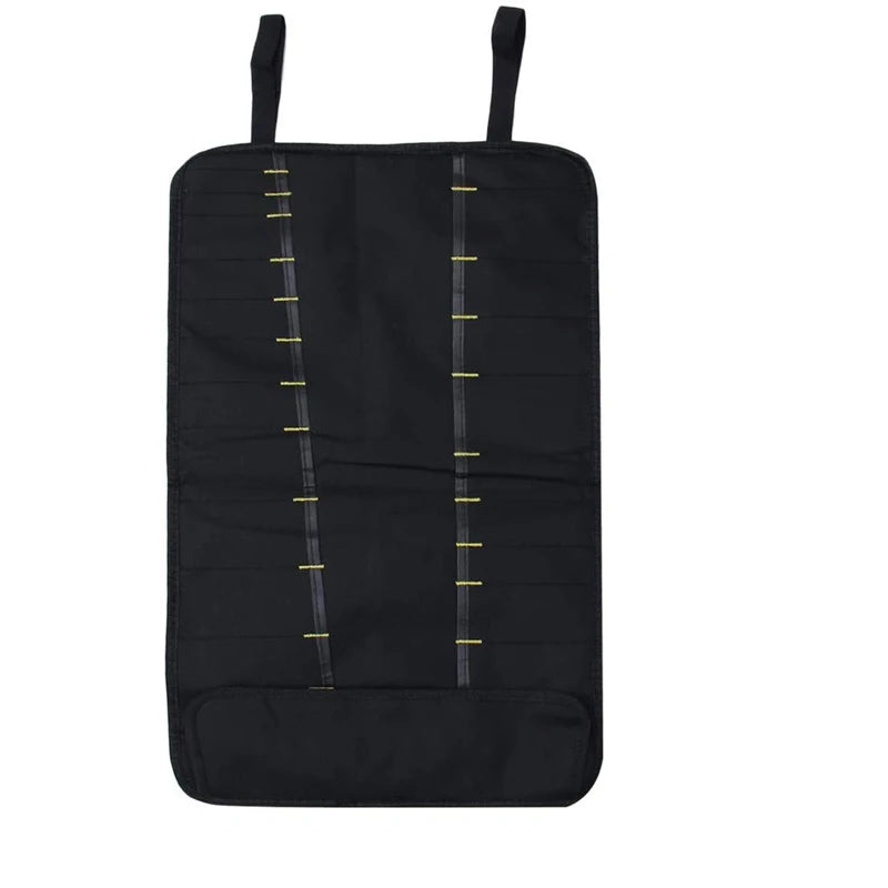 LMETJMA Premium 22 ranuras bolsa para cuchillos de Chef tela Oxford bolsa enrollable para cuchillos portátil duradero bolsa de almacenamiento de cubiertos funda de transporte KC0318