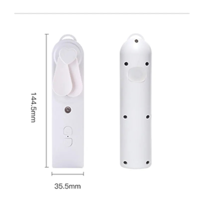 Mini Ventilador de Mano con Mister USB Plegable