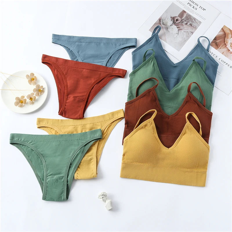Conjunto de Ropa Interior Femenina de 2 Piezas