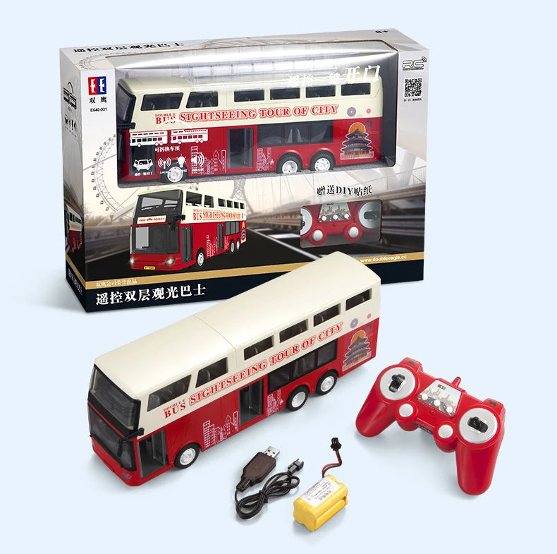 Autobús RC de Dos Pisos Double E E640 con Luces y Sonidos 1:18
