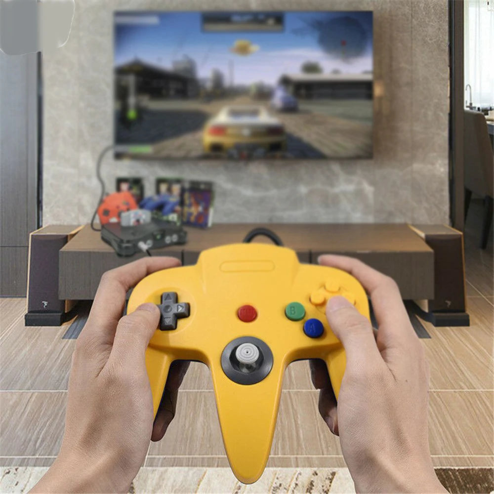 Mando con cable USB N64 mando de mando para Mac ordenador PC mango USB Gamepad