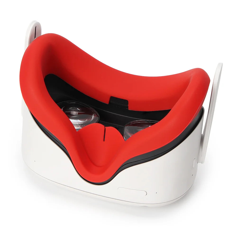 Cubierta de máscara de silicona VR, almohadilla facial, almohadilla protectora para ojos para Oculus Quest 2, accesorios para dispositivos VR