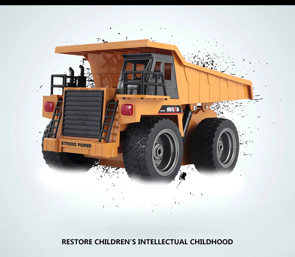Camión Volquete RC 1:18 Control Remoto 6CH 2.4G Juguete Niños