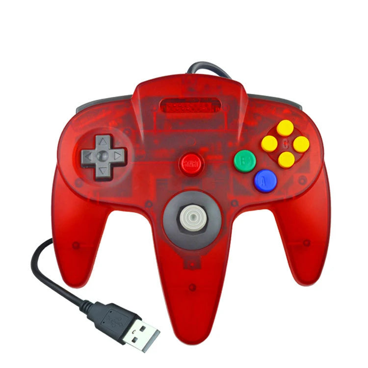 Mando con cable USB N64 mando de mando para Mac ordenador PC mango USB Gamepad