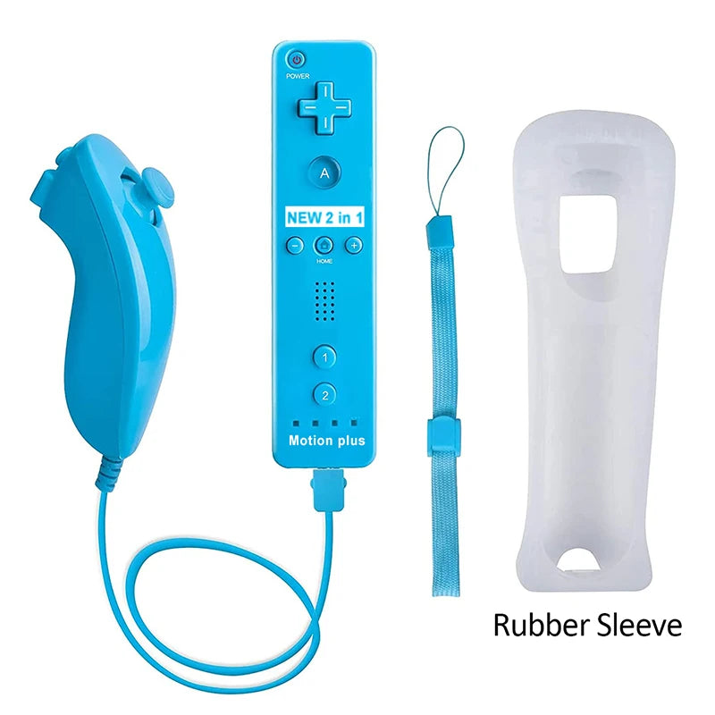 Control Remoto Inalámbrico con Motion Plus para Nintendo Wii y Wii U