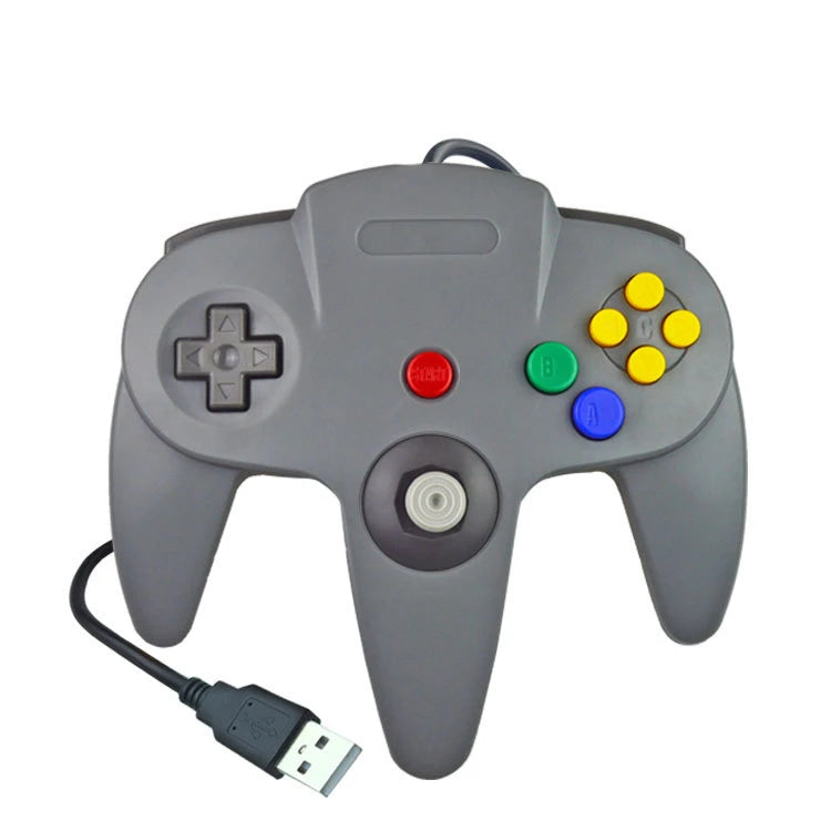 Mando con cable USB N64 mando de mando para Mac ordenador PC mango USB Gamepad
