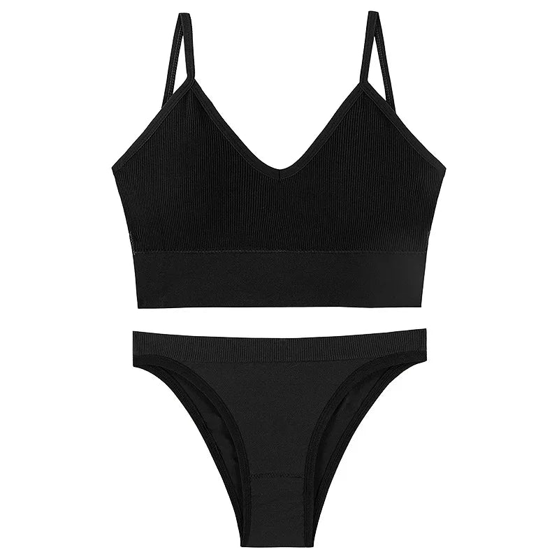 Conjunto de Ropa Interior Femenina de 2 Piezas