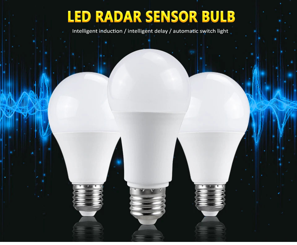 Bombilla LED E27 con Sensor de Movimiento por Radar