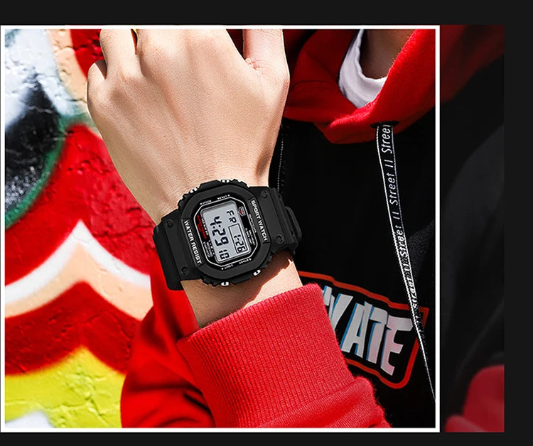 Reloj Digital SANDA 2107 Militar para Hombre, Estilo G Sport LED