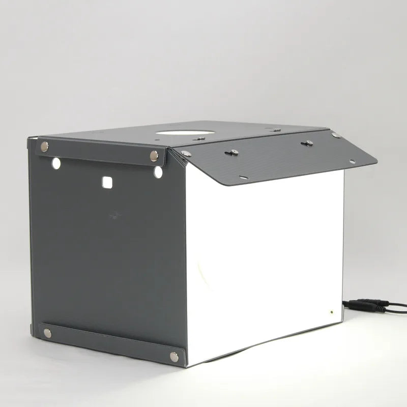 SANOTO 2 luz Led plegable foto caja de luz sala de fotografía estudio fotográfico Softbox fotografía mini estudio kit de disparo de mesa