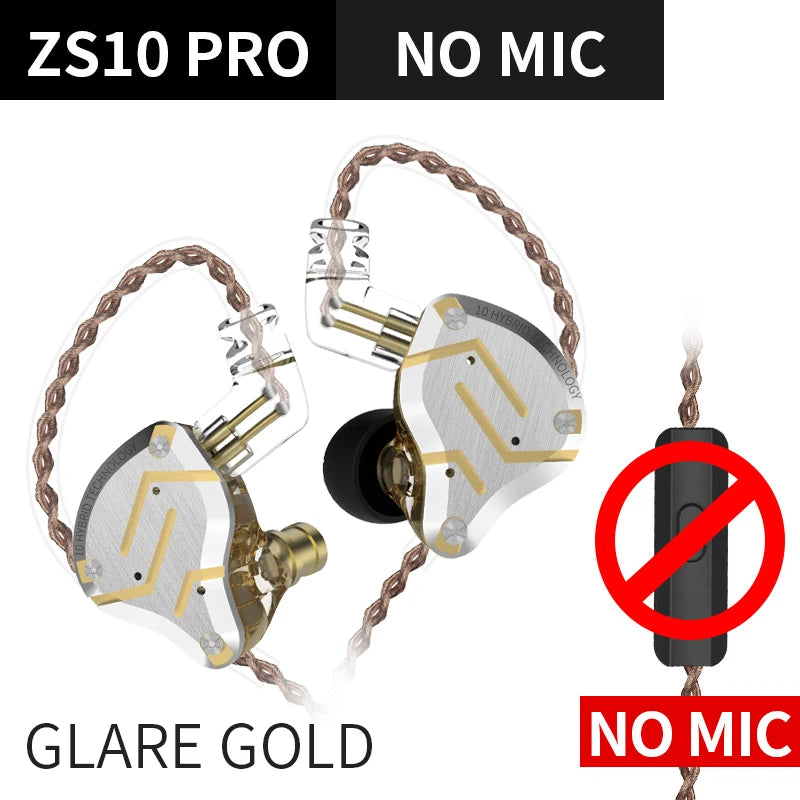 KZ ZS10 Pro Auriculares con Cable Gamer Monitor