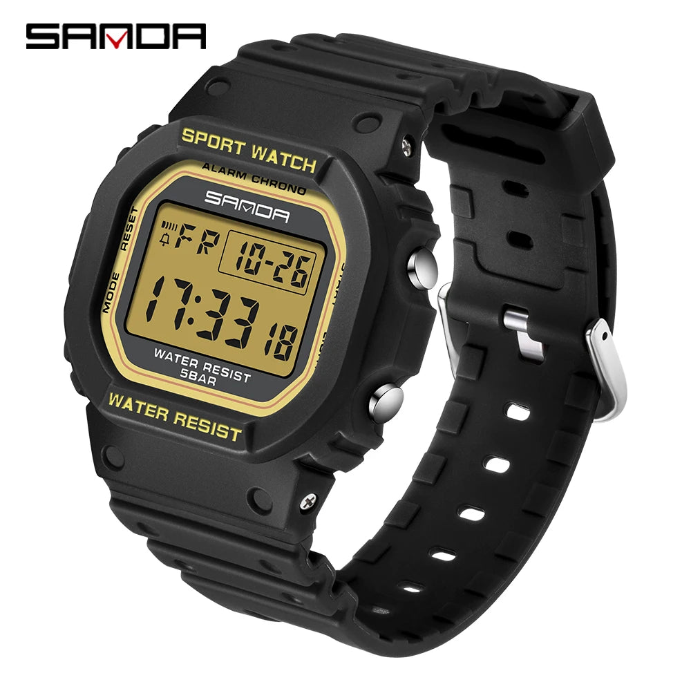 Reloj Digital SANDA 2107 Militar para Hombre, Estilo G Sport LED