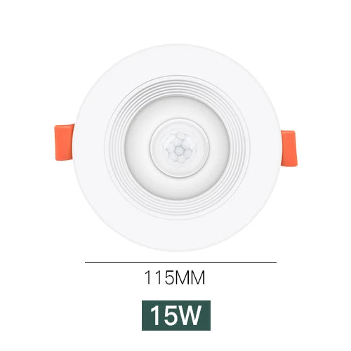 Foco LED Empotrable con Sensor de Movimiento PIR