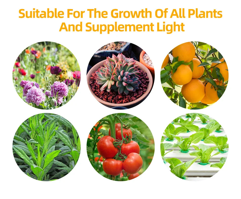 Lámpara LED de Cultivo para Plantas Espectro Completo
