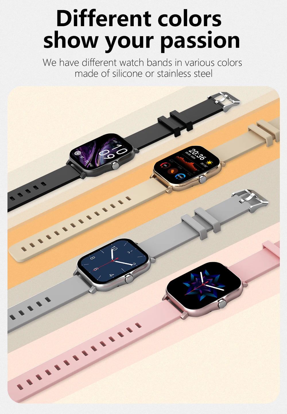 Reloj Inteligente Multifuncional con Bluetooth, Música, Fitness y Monitor de Sueño