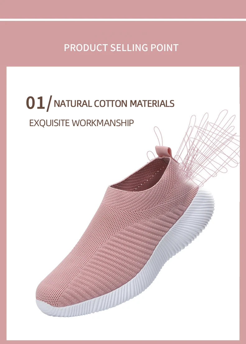 Zapatos vulcanizados para mujer, zapatillas de deporte de alta calidad para mujer, zapatos planos sin cordones, mocasines para mujer de talla grande 42, zapatos planos para caminar