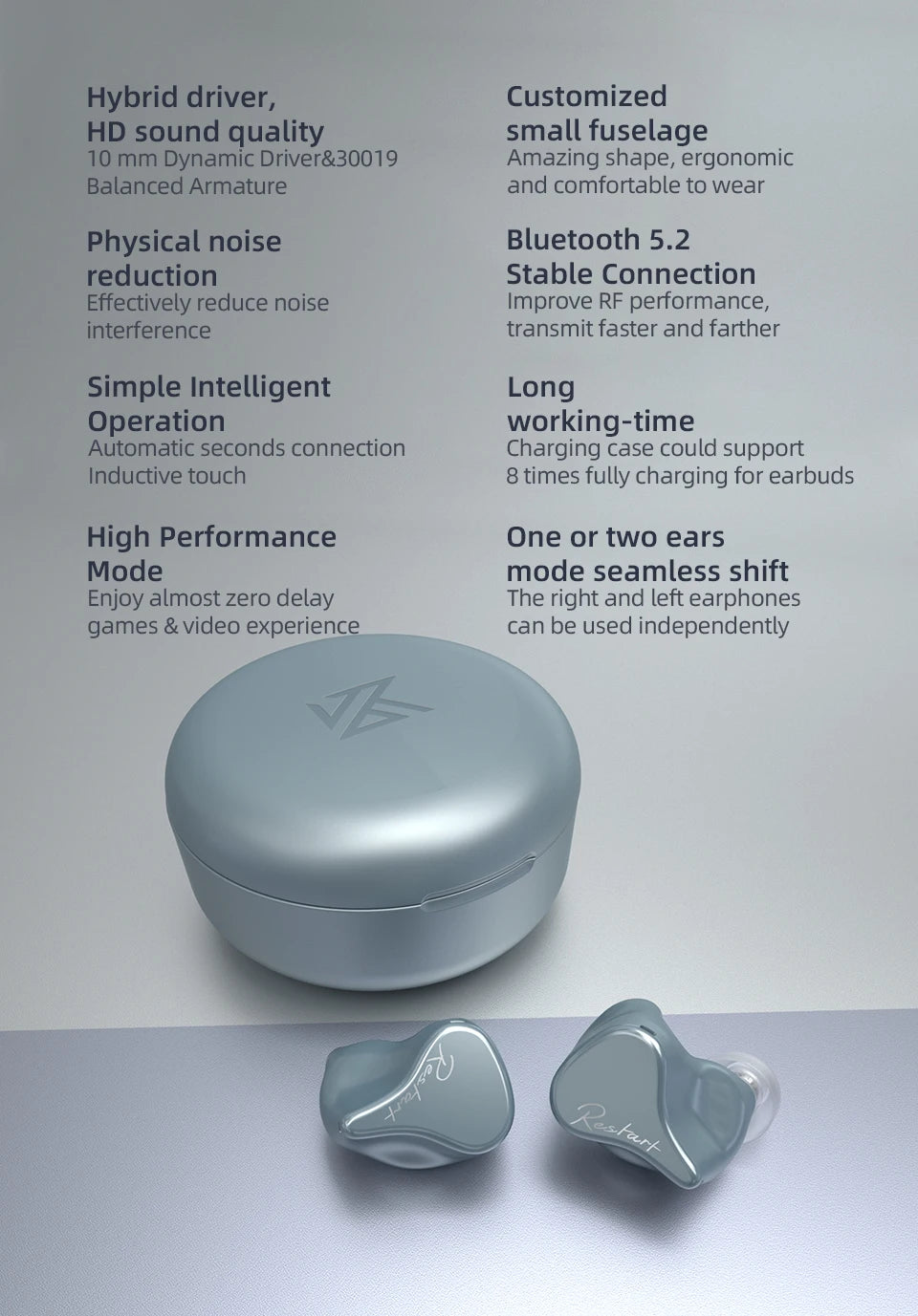 KZ SKS Auriculares TWS Control Táctil Bluetooth
