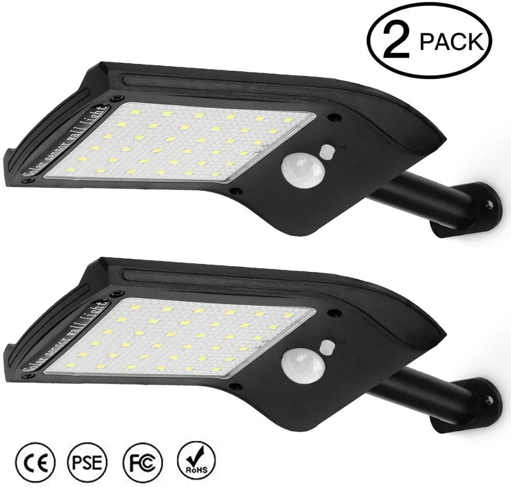 Lámpara Solar LED para Exterior con Sensor de Movimiento 36 LED