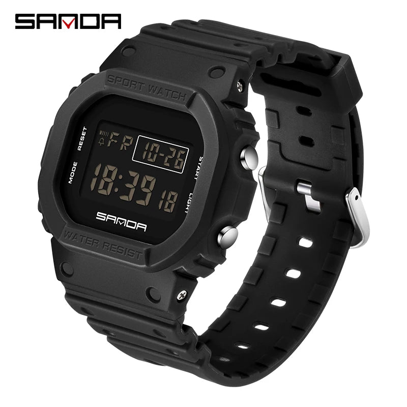 Reloj Digital SANDA 2107 Militar para Hombre, Estilo G Sport LED