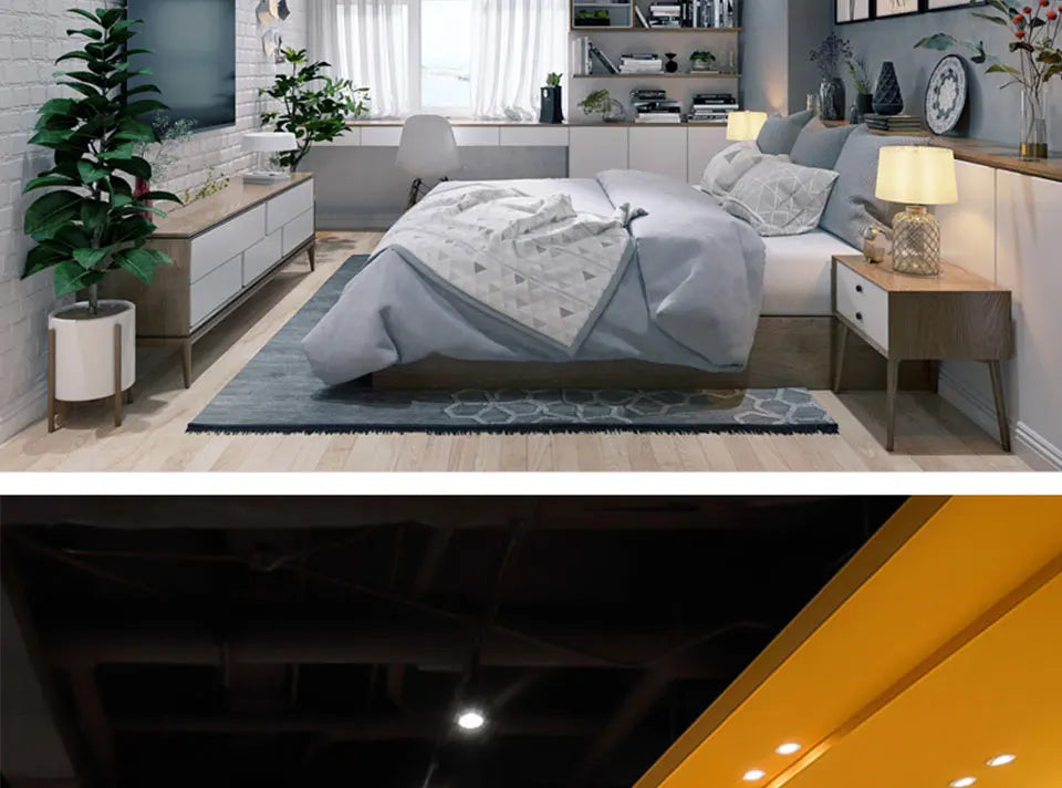 Foco LED Empotrable con Sensor de Movimiento PIR
