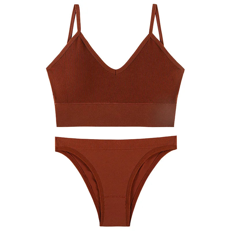 Conjunto de Ropa Interior Femenina de 2 Piezas