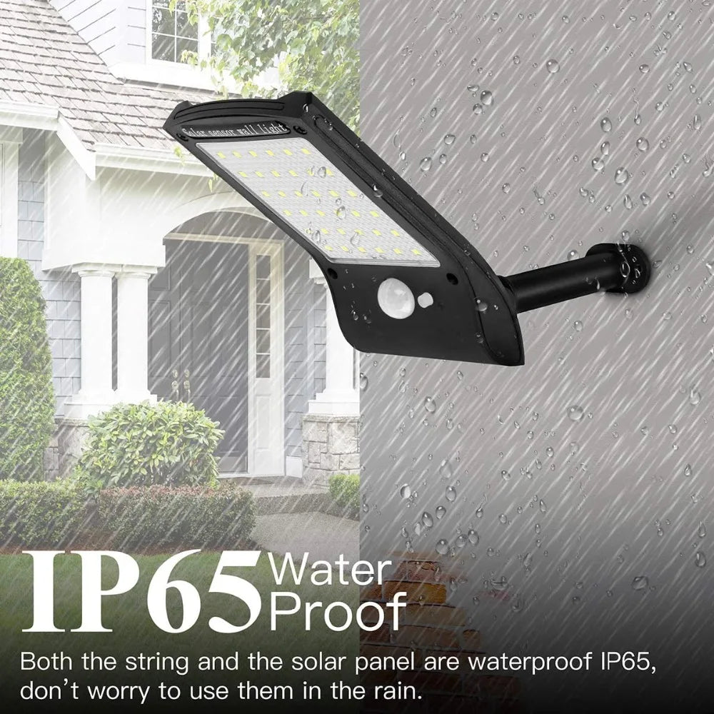 Lámpara Solar LED para Exterior con Sensor de Movimiento 36 LED