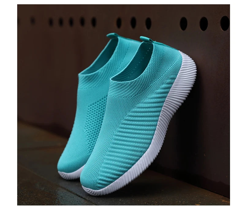 Zapatos vulcanizados para mujer, zapatillas de deporte de alta calidad para mujer, zapatos planos sin cordones, mocasines para mujer de talla grande 42, zapatos planos para caminar