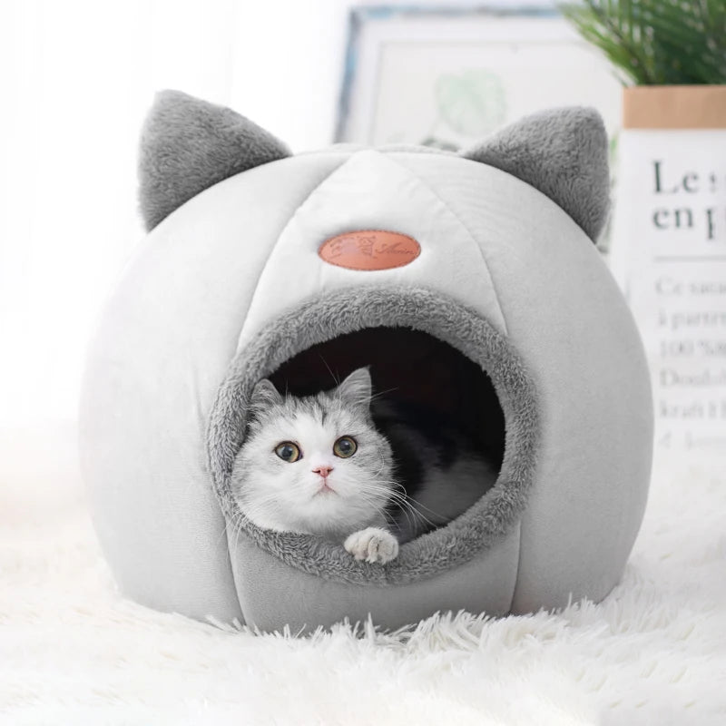 Cama Cueva para Gatos y Perros Pequeños – Nido Desmontable