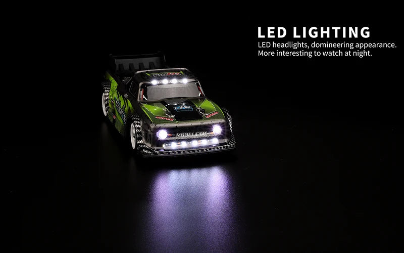WLtoys 284131/284161/284010/32221 con Luces LED, 2.4G, 4WD, 30 km/h, Chasis Metálico, Coches RC Eléctricos de Alta Velocidad para Derrapes Todoterreno