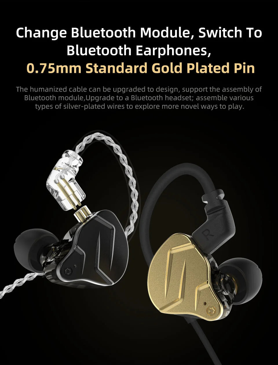 KZ ZSN Pro X Auriculares HiFi Voz Baja