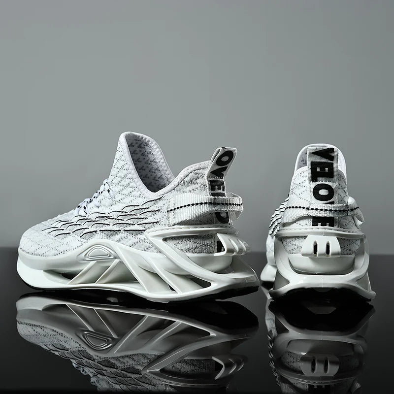 tenis masculino zapatos de hombre zapatillas hombre Zapatillas deportivas de lujo para hombre, zapatos informales para correr, mocasines de moda, color blanco