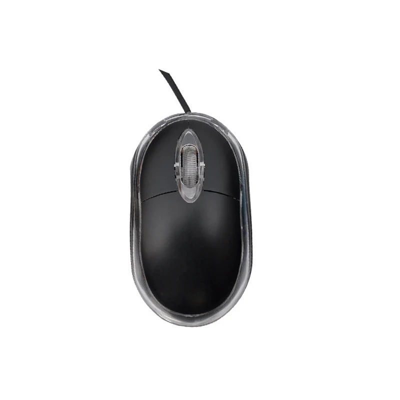 Mini ratón óptico con cable USB LED ratón de diseño ergonómico para PC/portátil/portátil