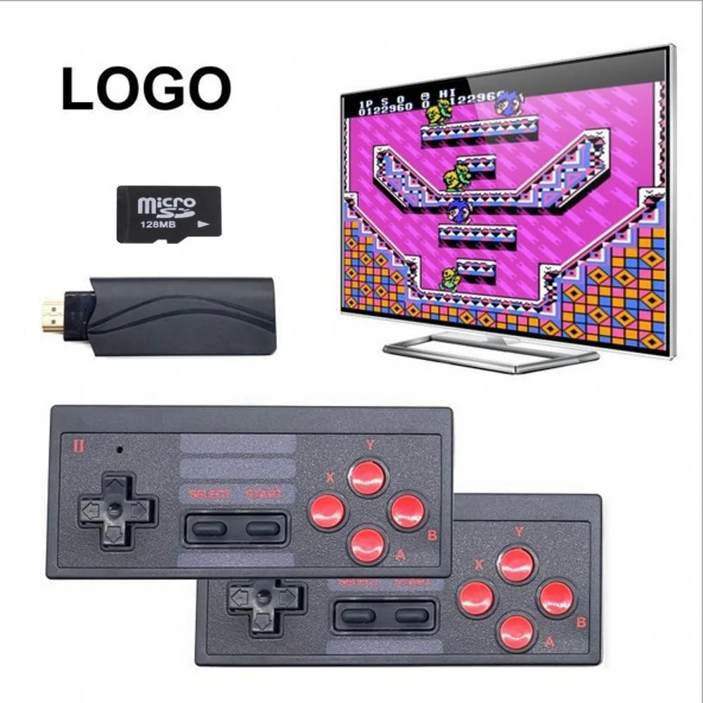 Consola de juegos de TV para el hogar, dispositivo inalámbrico HDMI de alta definición U-BOX u-treasure 818 para NES, Dendy retro, portátil, retro