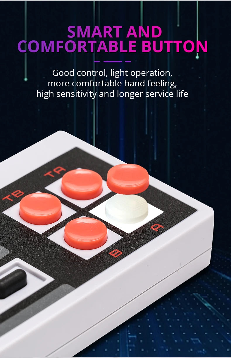 Consola de videojuegos Retro, consola de TV con salida AV, 500 juegos clásicos integrados, mando Dual para FC/ N ES