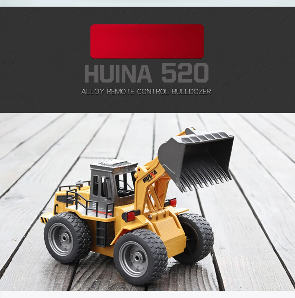 Tractor RC 1:18 con Pala Huina Juguete de Control Remoto