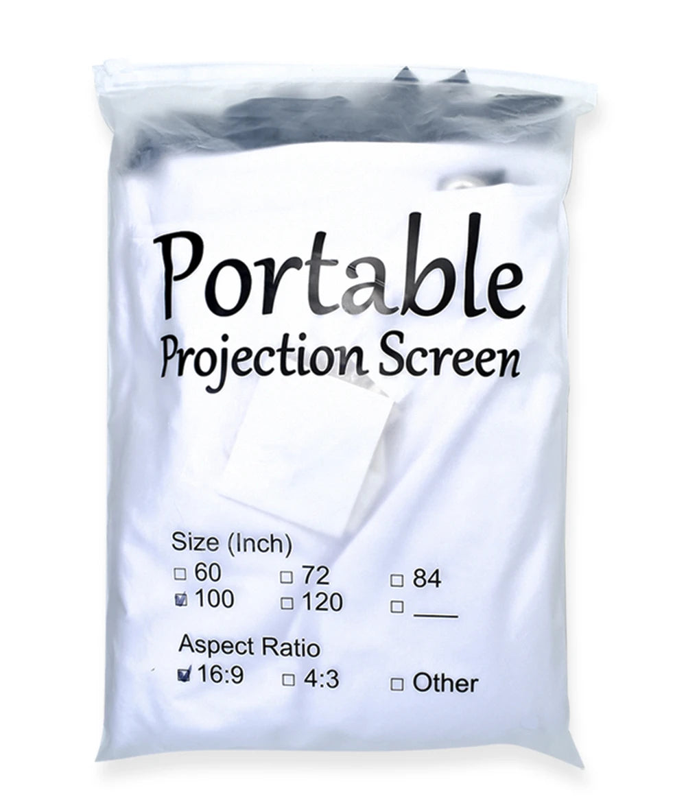 Pantalla de proyección Salange plegable de doble cara para interior y exterior