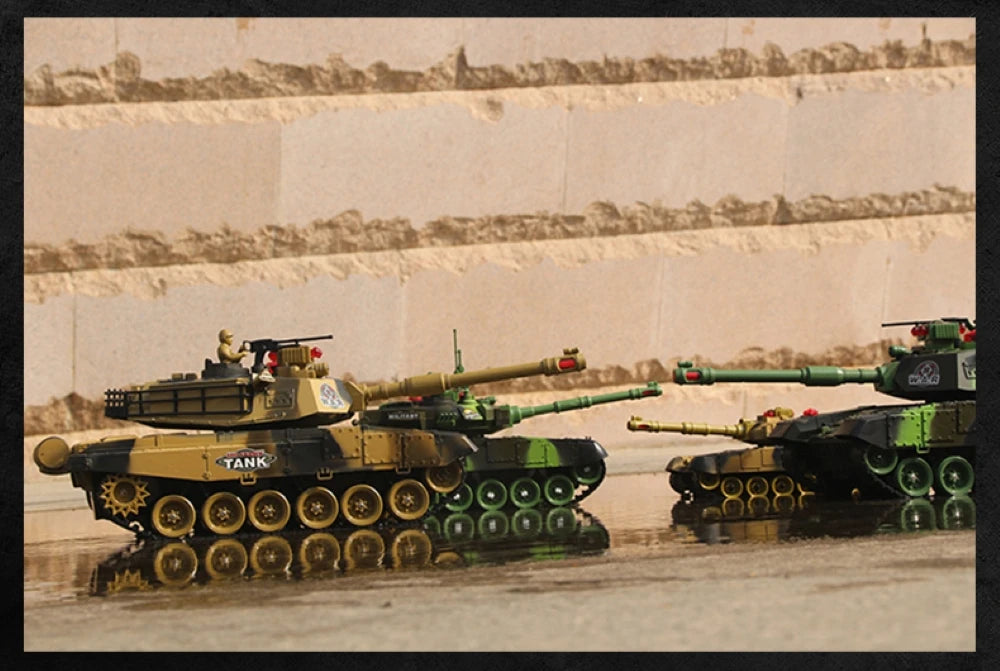 Tanque RC Grande 44cm Control Remoto Simulación Militar