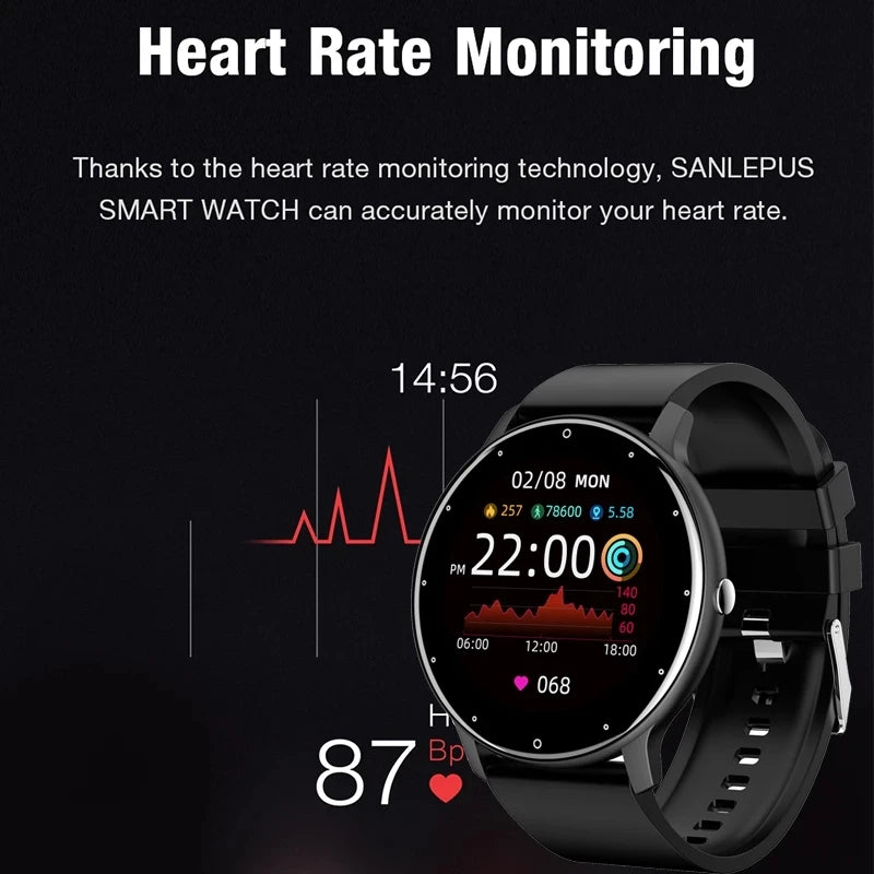 Reloj Inteligente Deportivo Impermeable con Monitor de Ritmo Cardíaco