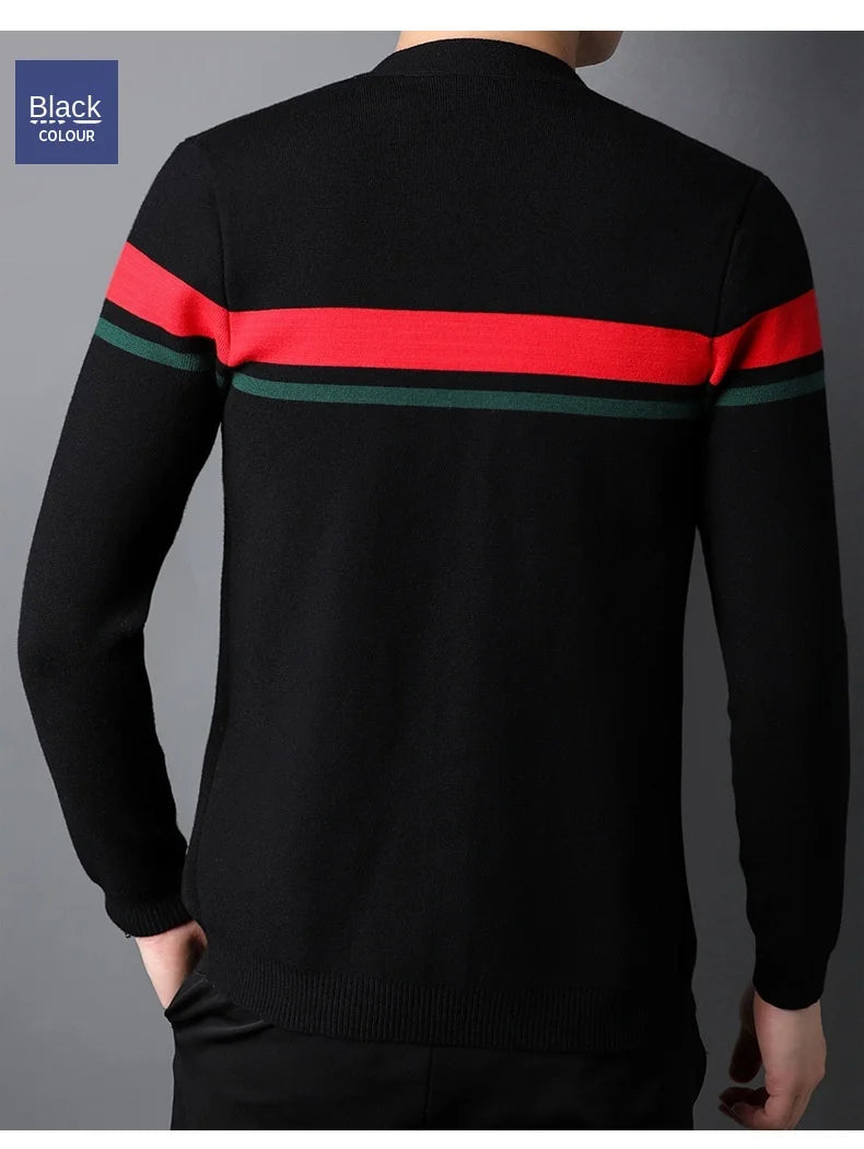 Cárdigan de Punto para Hombre con Cuello en V — Estilo Casual