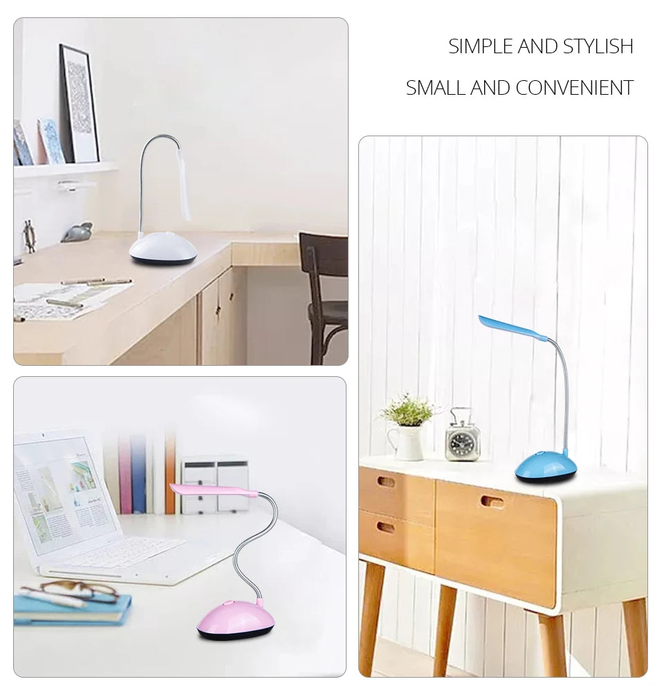 Lámpara LED de Lectura Portátil Flexible para Mesa
