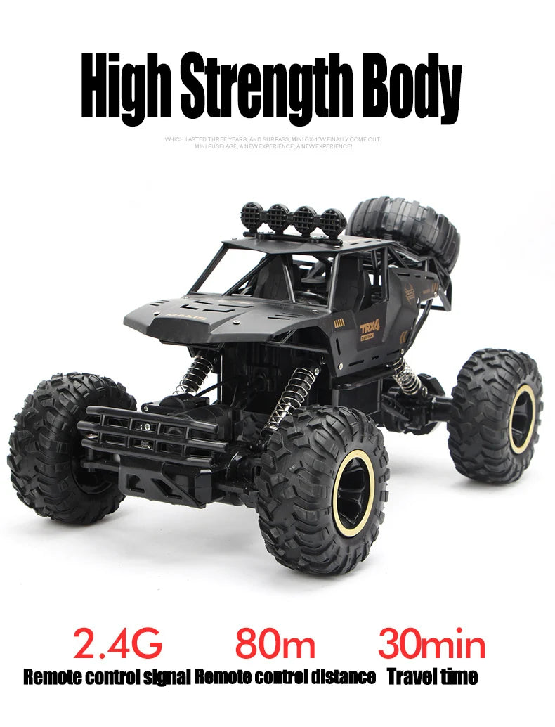 Coche RC 4WD 1:12 y 1:16 Rock Crawler Todoterreno con LED