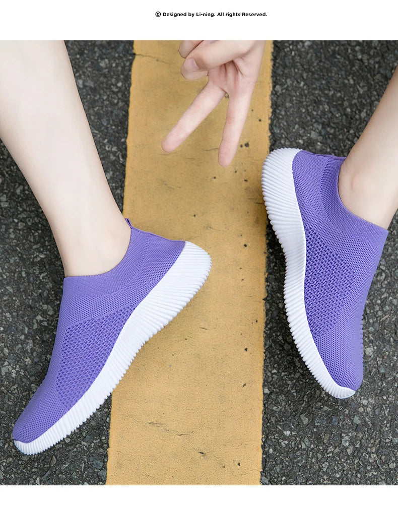 Zapatos vulcanizados para mujer, zapatillas de deporte de alta calidad para mujer, zapatos planos sin cordones, mocasines para mujer de talla grande 42, zapatos planos para caminar