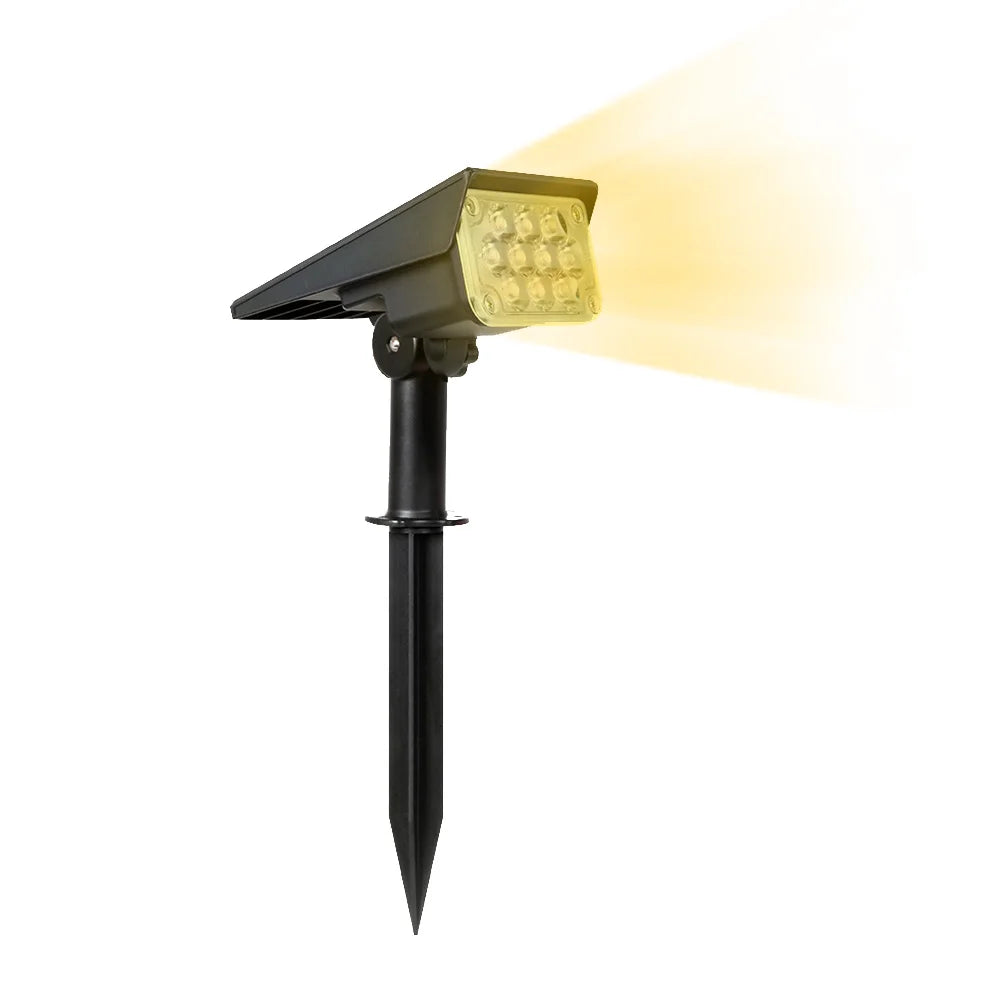 Foco Solar LED para Exteriores, Superbrillante con Temperatura Ajustable IP65