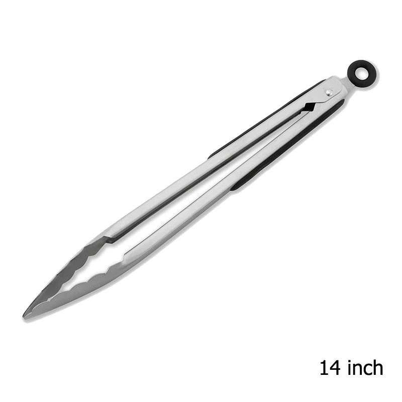 Set de pinzas de cocina de acero inoxidable para parrilla