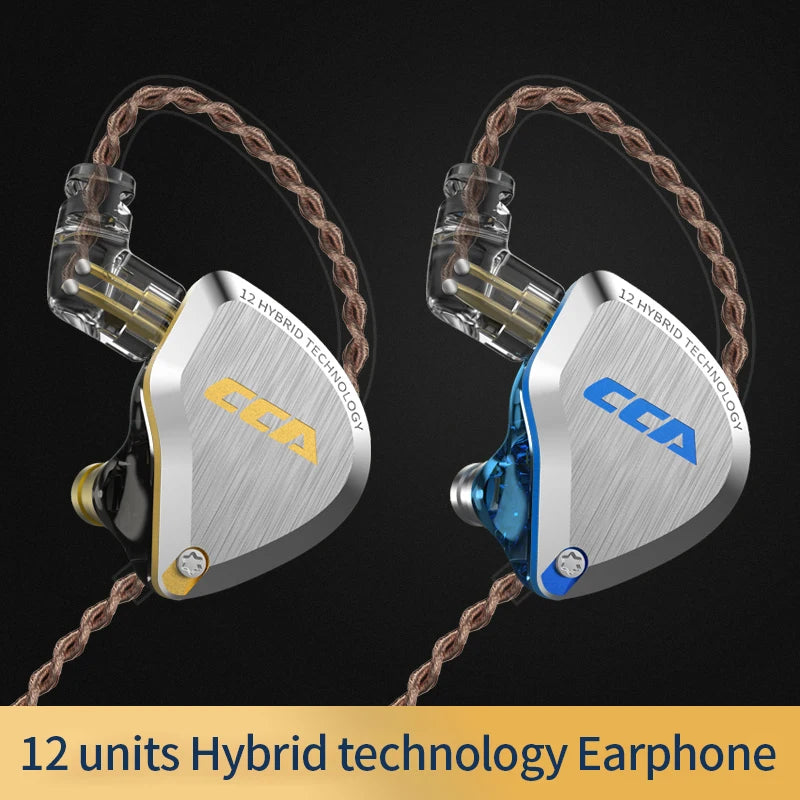 CCA C12 Auriculares Híbridos HiFi Monitor DJ