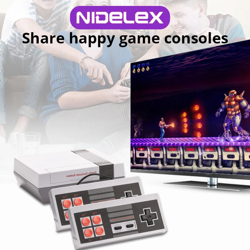 Consola de videojuegos Retro, consola de TV con salida AV, 500 juegos clásicos integrados, mando Dual para FC/ N ES