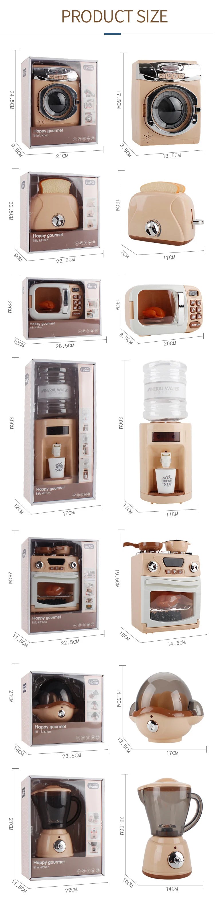Juguete Electrodomésticos de Cocina en Miniatura para Niños